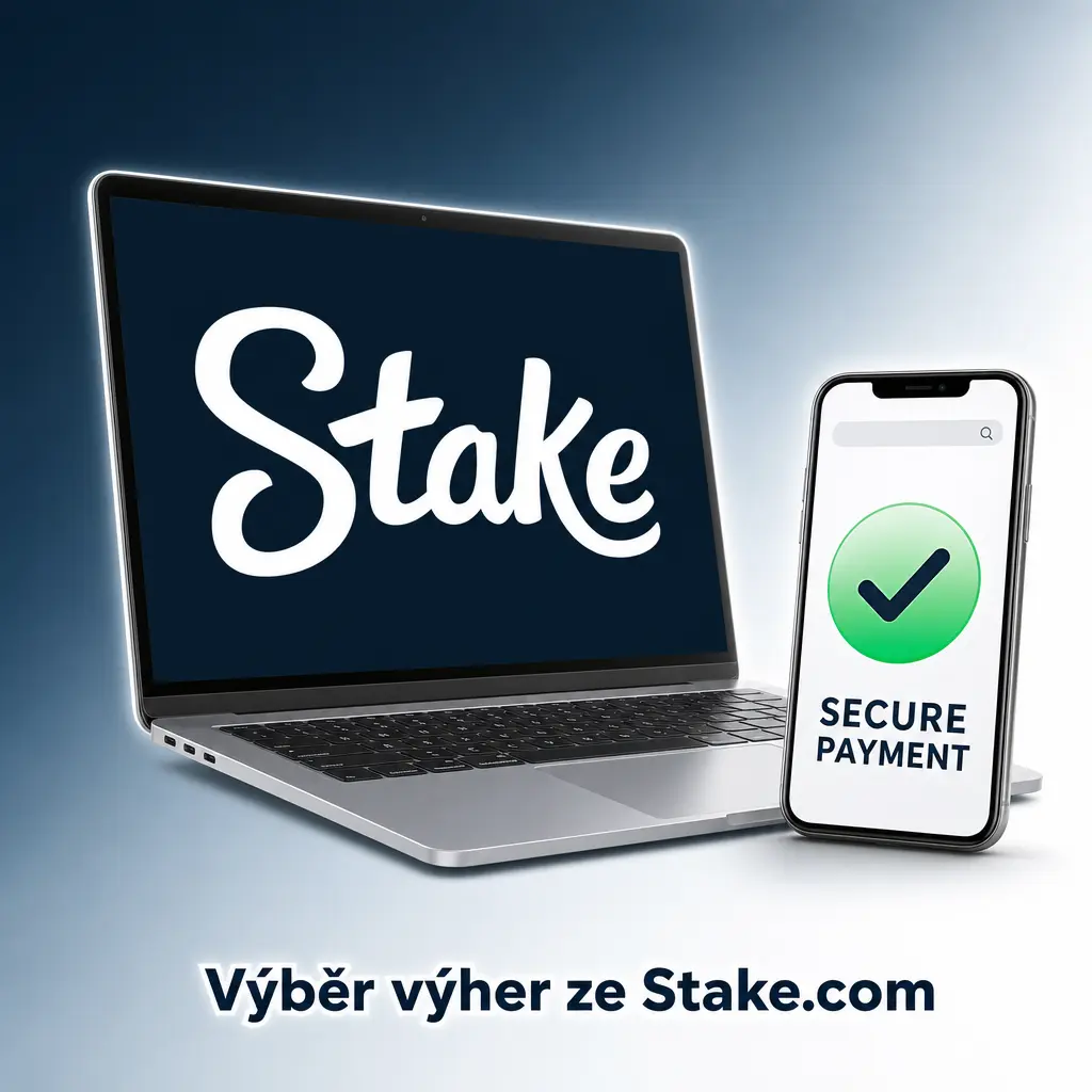 Návod na výběr výher ze Stake.com - ověření účtu KYC a sledování stavu transakce v historii