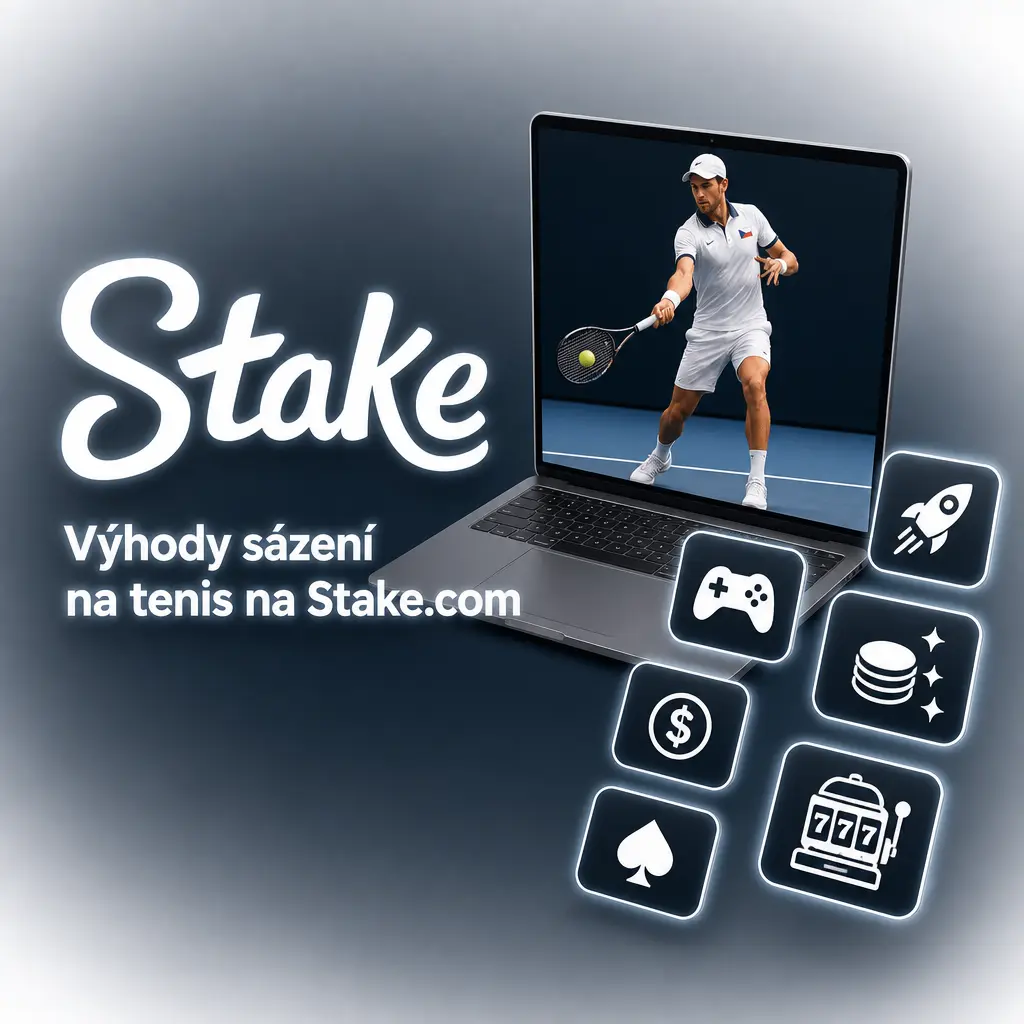 Výhody sázení na tenis na Stake.com: live kurzy, cash out, kryptoplatby bez poplatků a VIP program Stake Rewards.